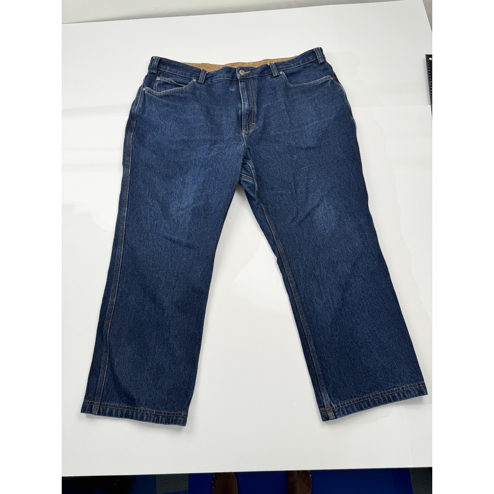 Duluth Trading Co Jeans Mens 44x28 (42x27) Blue Denim Relaxed Fit Straight Leg